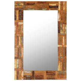 Oglindă de perete, 60 x 90 cm, lemn masiv reciclat, 11 image