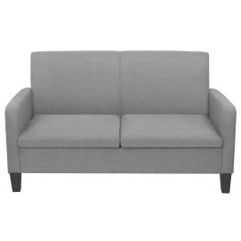 Canapea cu 2 locuri, 135 x 65 x 76 cm, gri deschis, 2 image