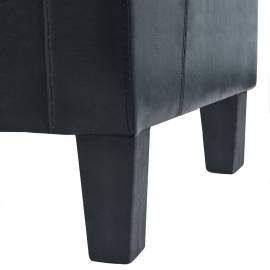Canapea cu 3 locuri piele artificială negru, 7 image