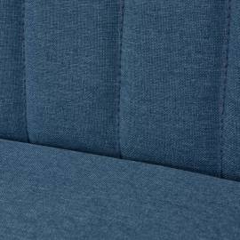 Canapea cu material textil, 117 x 55,5 x 77 cm, albastru, 2 image