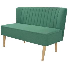 Canapea cu material textil, 117 x 55,5 x 77 cm, verde
