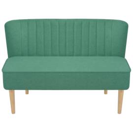 Canapea cu material textil, 117 x 55,5 x 77 cm, verde, 3 image