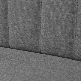 Canapea din material textil 117 x 55,5 x 77 cm, gri deschis, 2 image
