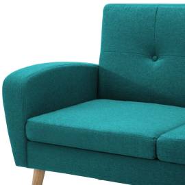 Canapea în formă de l, verde, 186x136x79 cm, tapițerie textilă, 8 image