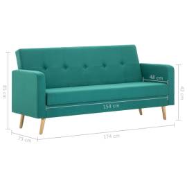 Canapea din material textil verde, 9 image