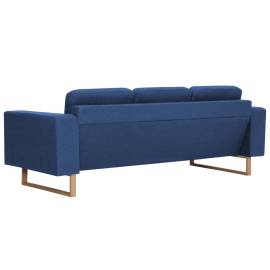 Canapea cu 3 locuri, albastru, material textil, 6 image