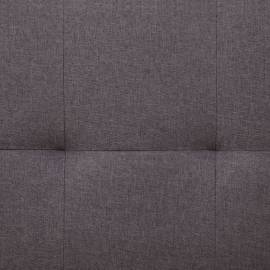 Canapea extensibilă cu două perne, gri taupe, poliester, 4 image