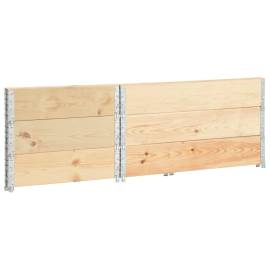 Straturi înălțate, 3 buc., 80 x 120 cm, lemn masiv de pin, 3 image