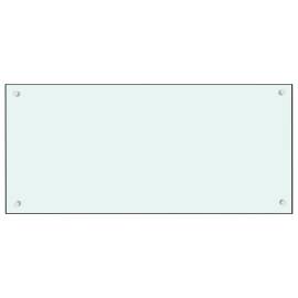 Panou antistrop bucătărie, alb, 90x40 cm, sticlă securizată, 3 image
