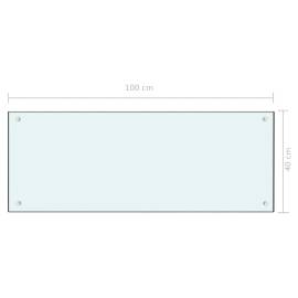 Panou antistropi bucătărie, alb, 100x40 cm, sticlă securizată, 7 image