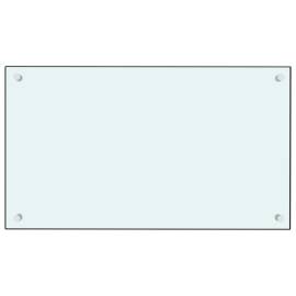 Panou antistropi bucătărie, alb, 70x40 cm, sticlă securizată, 3 image