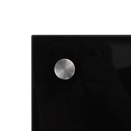 Panou antistropi bucătărie, negru, 100x50 cm, sticlă securizată, 5 image