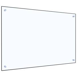 Panou antistropi bucătărie transparent 90x60 cm sticlă securiz., 2 image