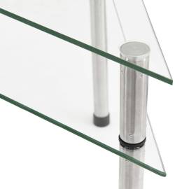 Raft de bucătărie transparent, 49,5x35x19 cm, sticlă securizată, 5 image