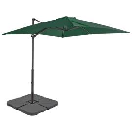 Umbrelă de exterior cu bază portabilă, verde, 3 image