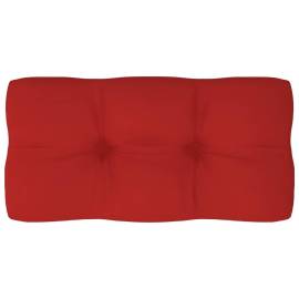 Pernă pentru canapea din paleți, roșu, 80 x 40 x 12 cm