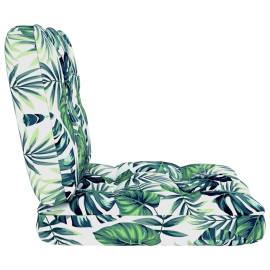 Perne de canapea din paleți, 2 buc., model frunze, 4 image
