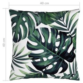 Perne decorative, 4 buc., model frunze, 40x40 cm, textil, 6 image