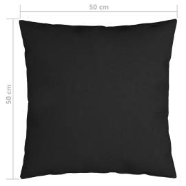 Perne decorative, 4 buc., negru, 50 x 50 cm, material textil, 6 image