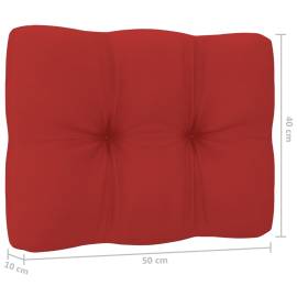 Perne pentru canapea din paleți, 2 buc., roșu, 10 image