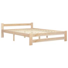Cadru de pat, 120 x 200 cm, lemn masiv de pin, 2 image