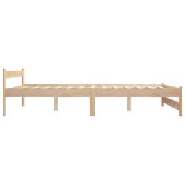 Cadru de pat, 120 x 200 cm, lemn masiv de pin, 4 image