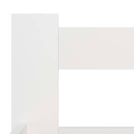 Cadru de pat, alb, 180 x 200 cm, lemn masiv de pin, 5 image