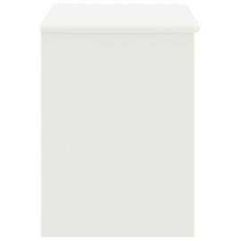 Noptieră, alb, 35 x 30 x 40 cm, lemn masiv de pin, 3 image