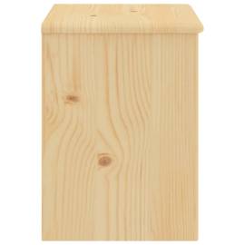 Noptieră, lemn deschis, 35 x 30 x 40 cm, lemn masiv de pin, 3 image
