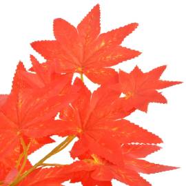 Plantă artificială arțar cu ghiveci, roșu, 120 cm, 2 image
