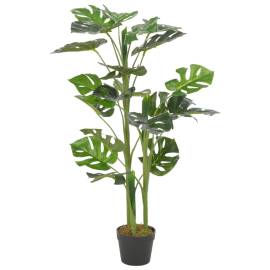 Plantă artificială monstera cu ghiveci, verde, 100 cm