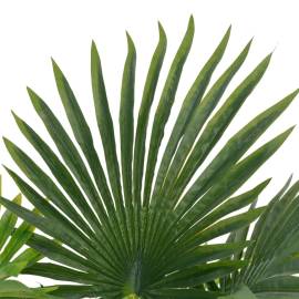 Plantă artificială palmier cu ghiveci, verde, 70 cm, 2 image