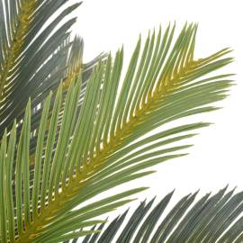 Plantă artificială palmier cycas cu ghiveci, verde, 90 cm, 2 image