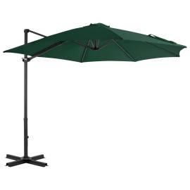 Umbrelă de exterior cu bază portabilă, verde, 3 image
