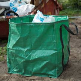 Nature sac de deșeuri pentru grădină, verde, 325 l, pătrat, 6072401, 5 image