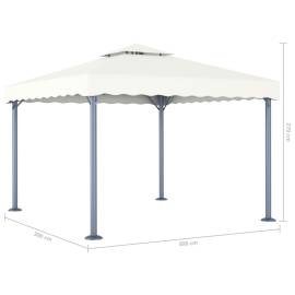 Pavilion, crem, 300 x 300 cm, aluminiu, 4 image