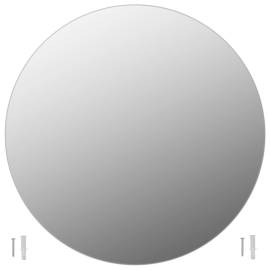 Oglindă fără ramă, 80 cm, sticlă, rotund, 2 image