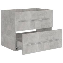 Dulap de chiuvetă, gri beton, 60x38,5x48 cm, pal, 5 image