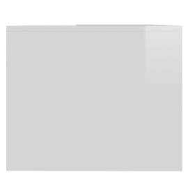 Măsuță de cafea, alb extralucios, 90x50x41,5 cm, pal, 6 image