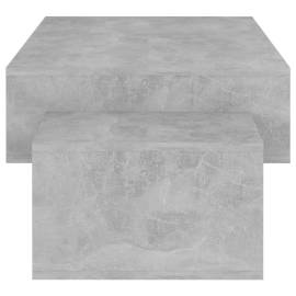 Măsuță de cafea, gri beton, 105x55x32 cm, pal, 6 image