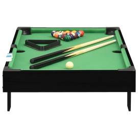 Mini masă de biliard, 3 picioare, negru & verde 92 x 52 x 19 cm, 3 image