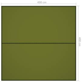 Prelată de exterior, verde, 4x4 m, 7 image