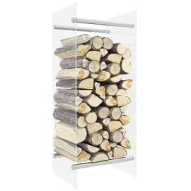 Rastel lemne de foc transparent 40x35x100 cm sticlă securizată