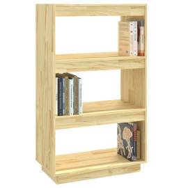 Bibliotecă/separator cameră, 60x35x103 cm, lemn masiv de pin, 4 image