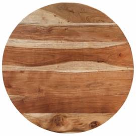 Măsuță de cafea, Ø68 cm, lemn masiv de acacia, 4 image