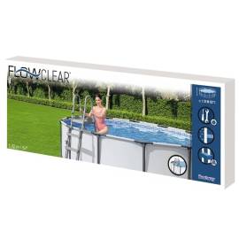Bestway scară de siguranță piscină cu 4 trepte flowclear, 132 cm, 8 image