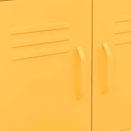 Dulap de depozitare, galben muștar, 60x35x49 cm, oțel, 3 image