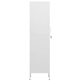 Dulap de vestiar, alb, 35x46x180 cm, oțel, 4 image