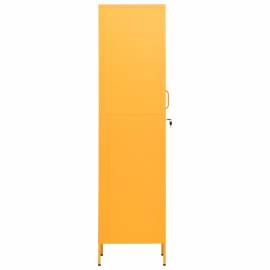 Dulap de vestiar, galben muștar, 35x46x180 cm, oțel, 4 image