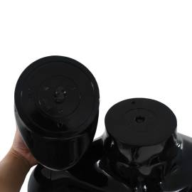 Corp manechin masculin, suport din sticlă, negru lucios, 185 cm, 2 image